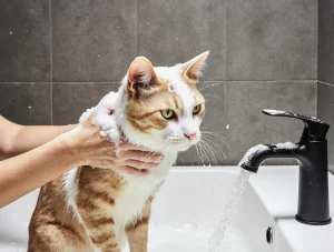 چگونه گربه خود را به حمام کردن عادت دهیم؟