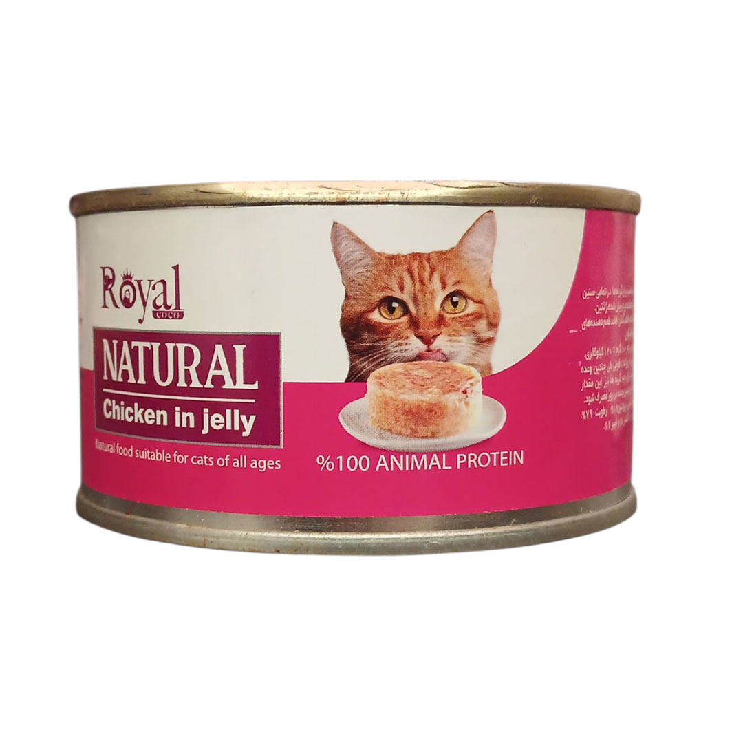 کنسرو گربه نچرال مرغ رویال کوکو