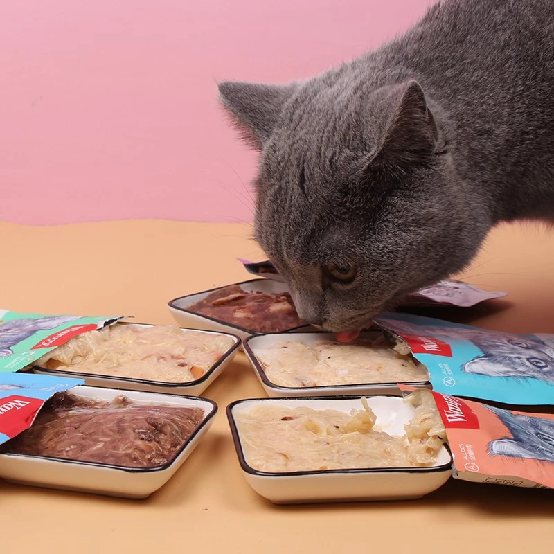 پوچ گربه مرغ و میگو سبز ونپی