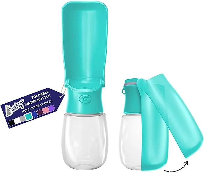 قمقمه همراه تاشو شیشه ای