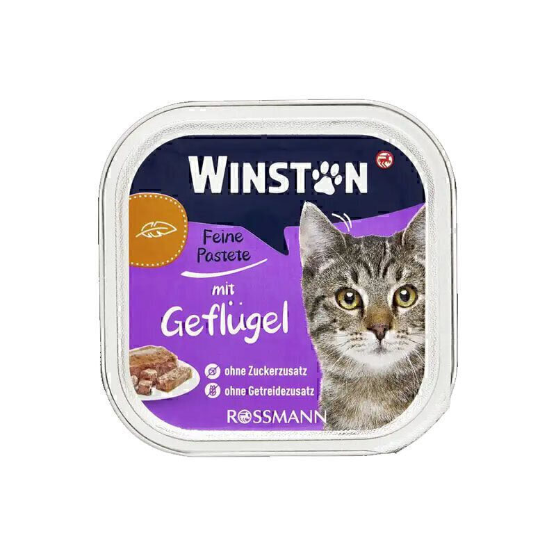 ووم گربه وینستون گوشت پرندگان 100 گرمی