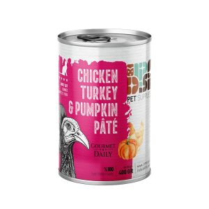 کنسرو dps گربه مرغ بوقلمون کدو 400 گرمی