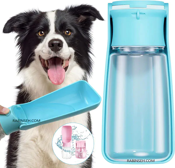 قمقمه همراه تاشو شیشه ای