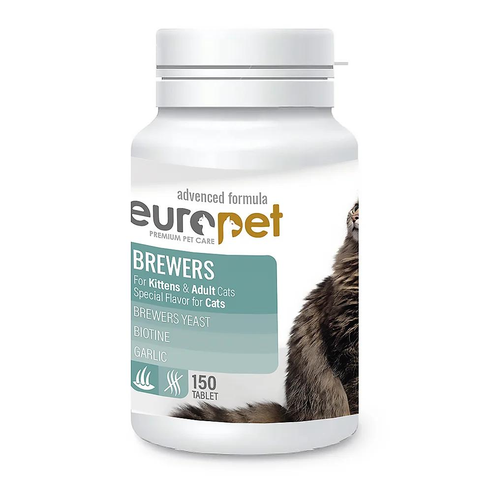 مکمل پوست و مو+بیوتین گربه یوروپت 150 عددی