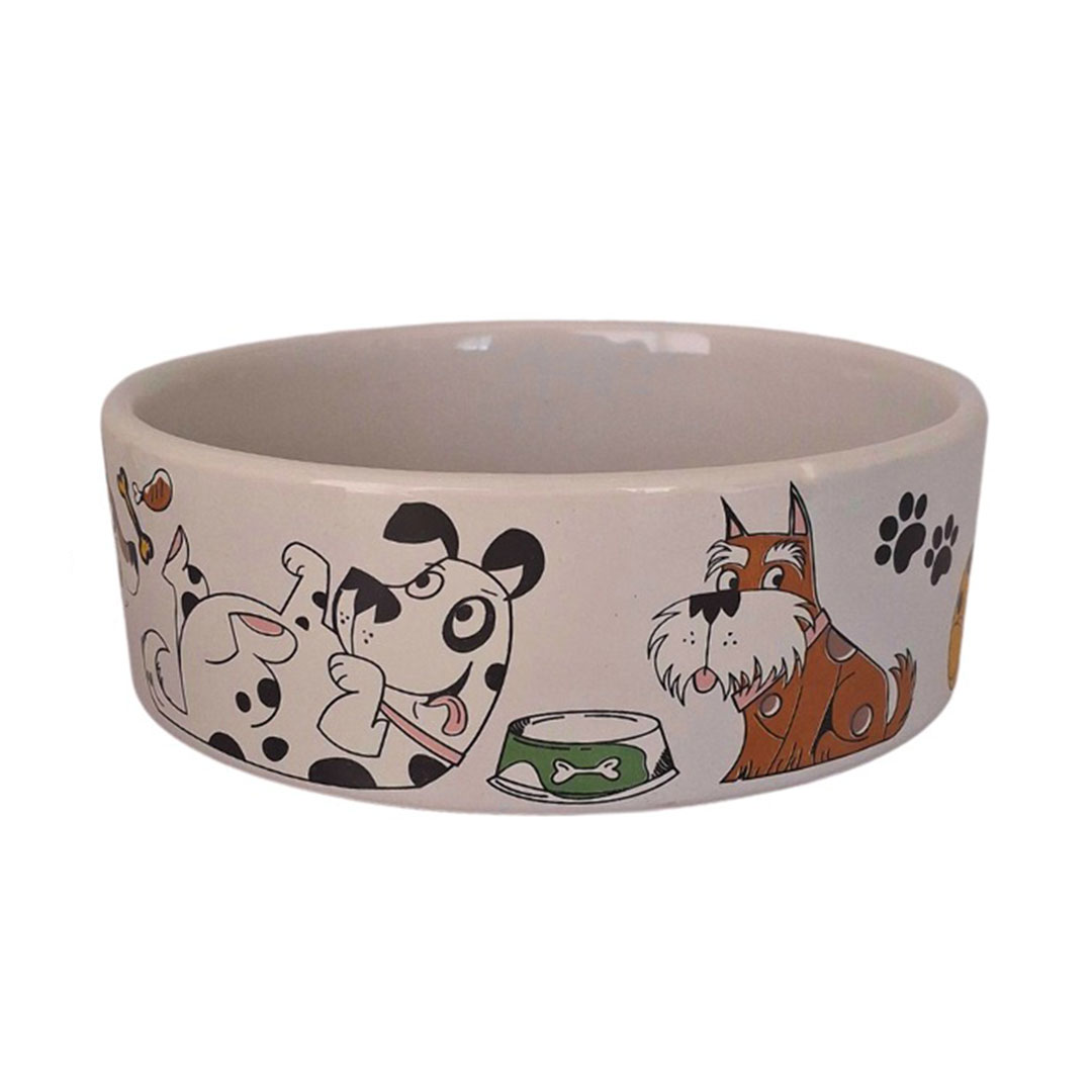 ظرف سرامیکی سگ اسکارلت 17 سانتی