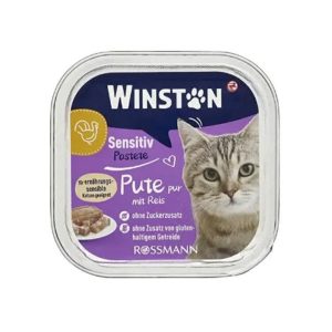 ووم گربه وینستون بوقلمون و برنج 100 گرمی