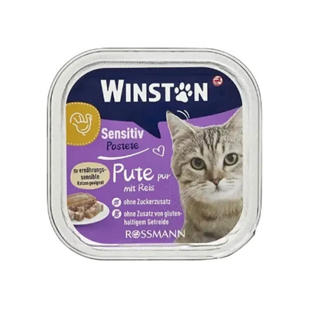 ووم گربه وینستون بوقلمون و برنج 100 گرمی