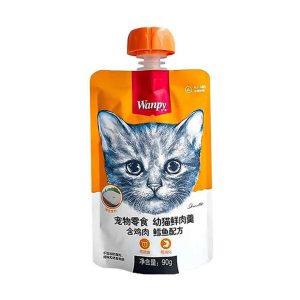 پودینگ گربه ونپی طعم مرغ و ماهی کاد 90 گرم نارنجی