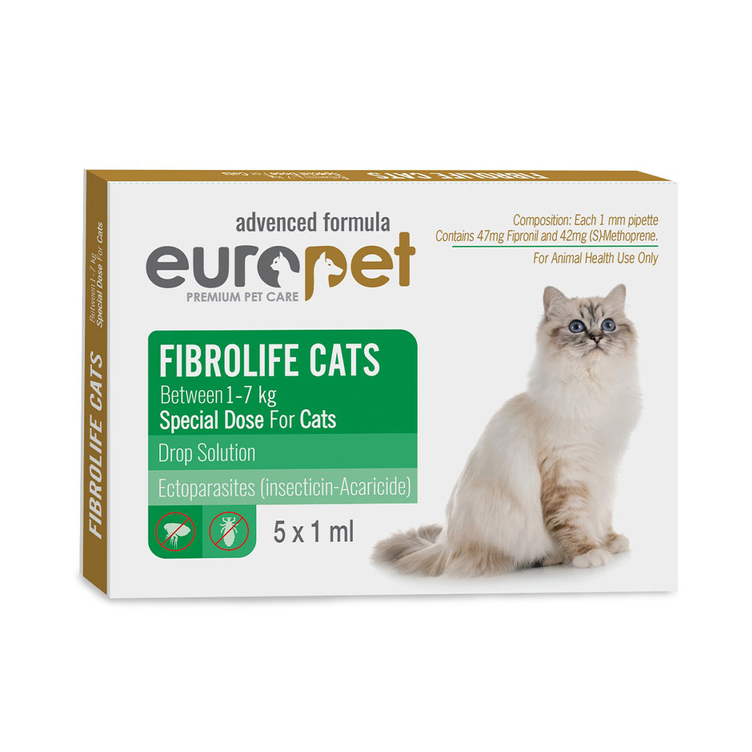 قطره ضد انگل گربه یوروپت 5 عددی
