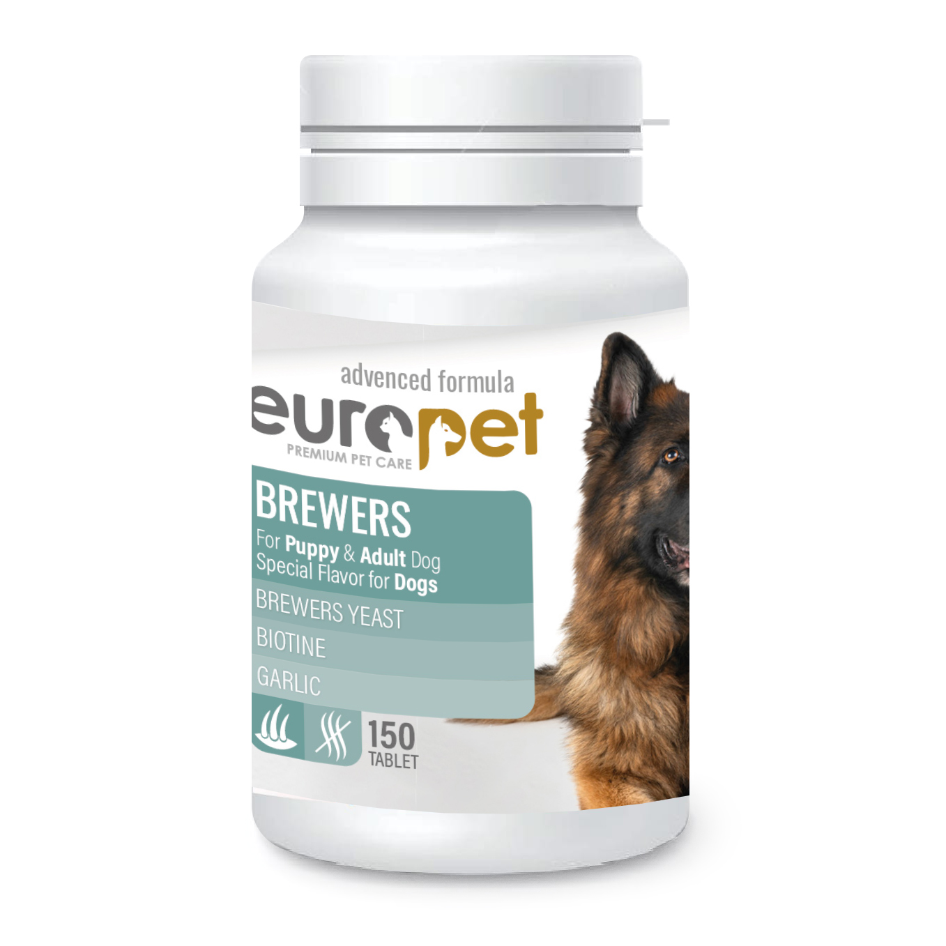 مکمل پوست و مو + بیوتین سگ یوروپت 150 عددی