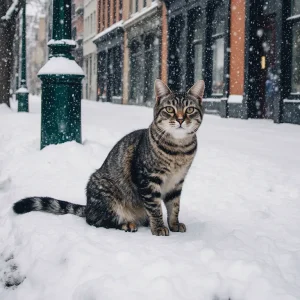 کمک و نگهداری از گربه های خیابانی در زمستان