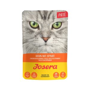 پوچ گربه جوسرا طعم مرغ و اسفناج مدل پته 85 گرمی