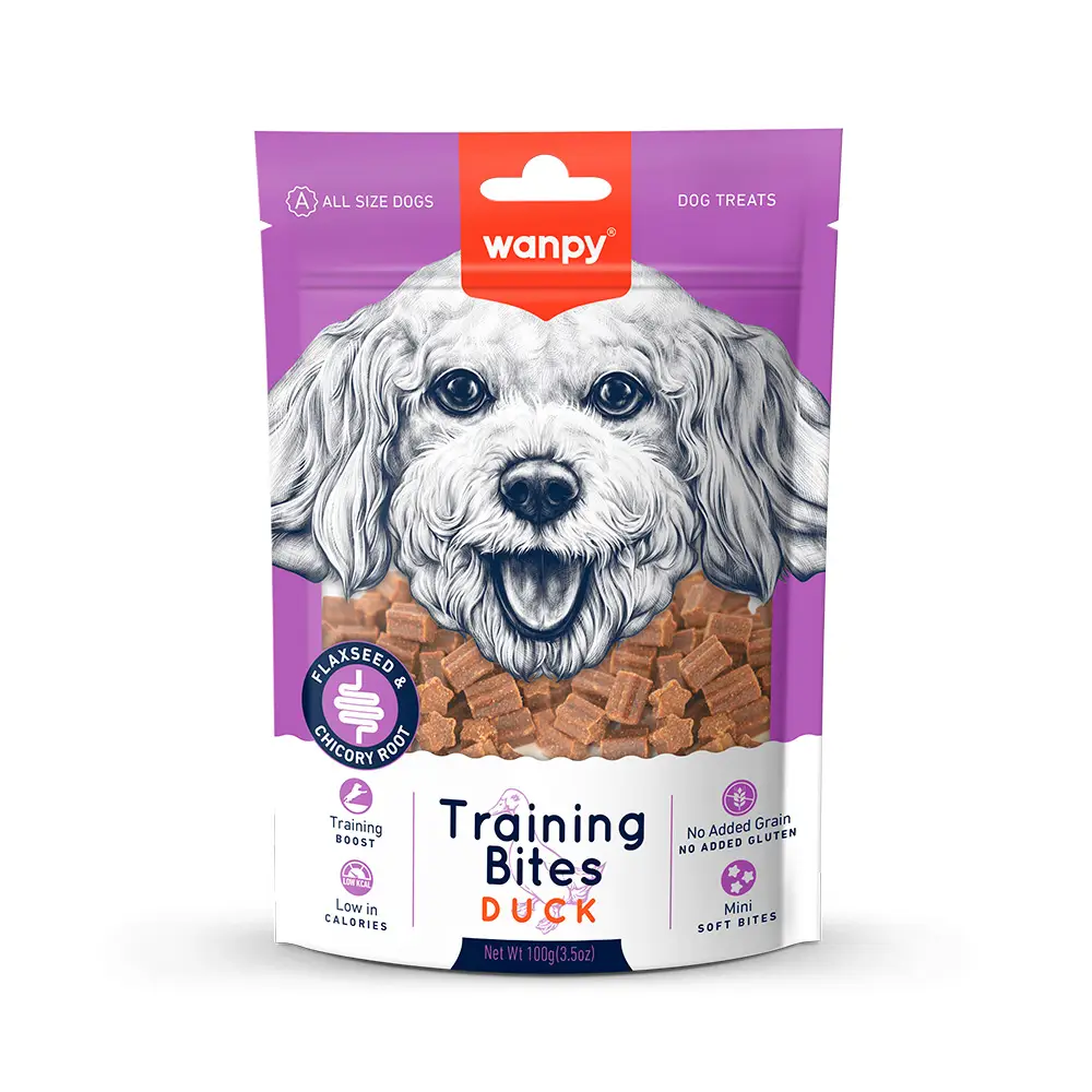 تشویقی سگ ونپی مدل Training Bites Duck وزن 100 گرم