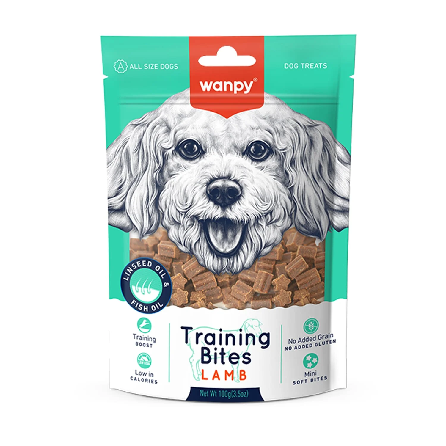 تشویقی سگ ونپی مدل Training Bites Lamb وزن 100 گرم