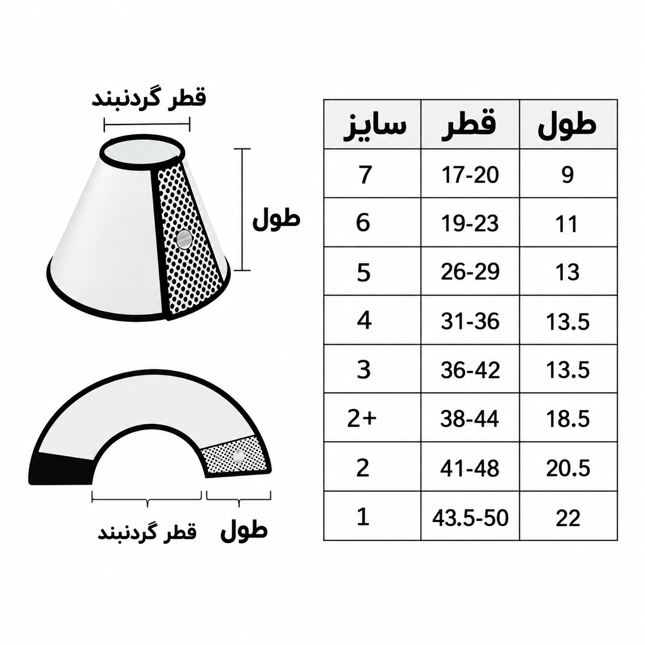 گردنبند الیزابت سایز 3